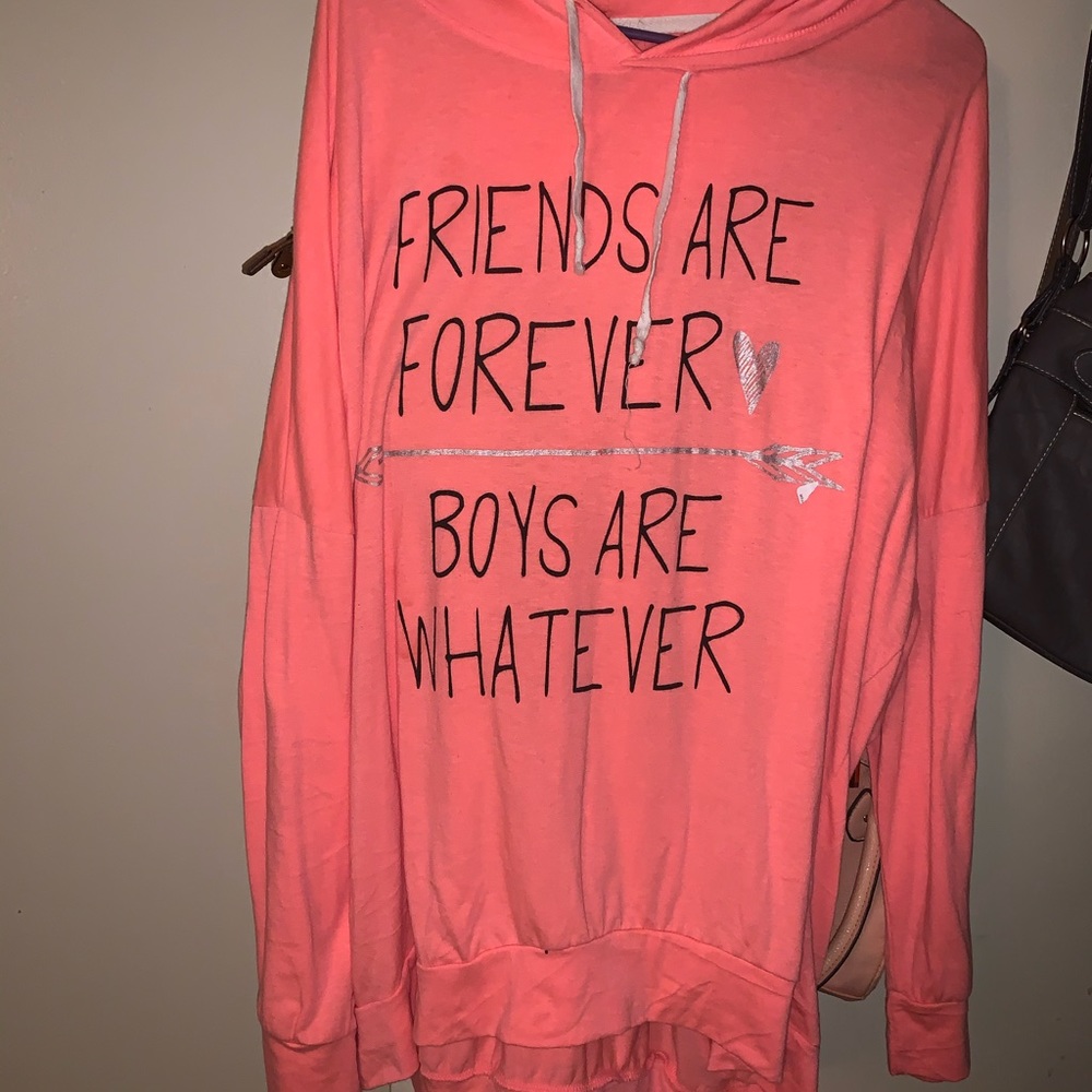 Pink hoodie